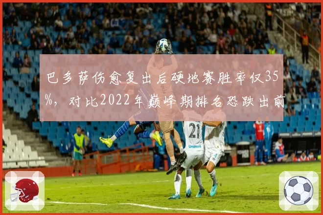 巴多萨伤愈复出后硬地赛胜率仅35%，对比2022年巅峰期排名恐跌出前50